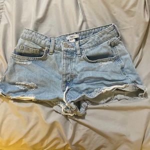 Fringed Jean shorts